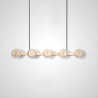 TRACY Linear Chandelier by Lampadom - angle view