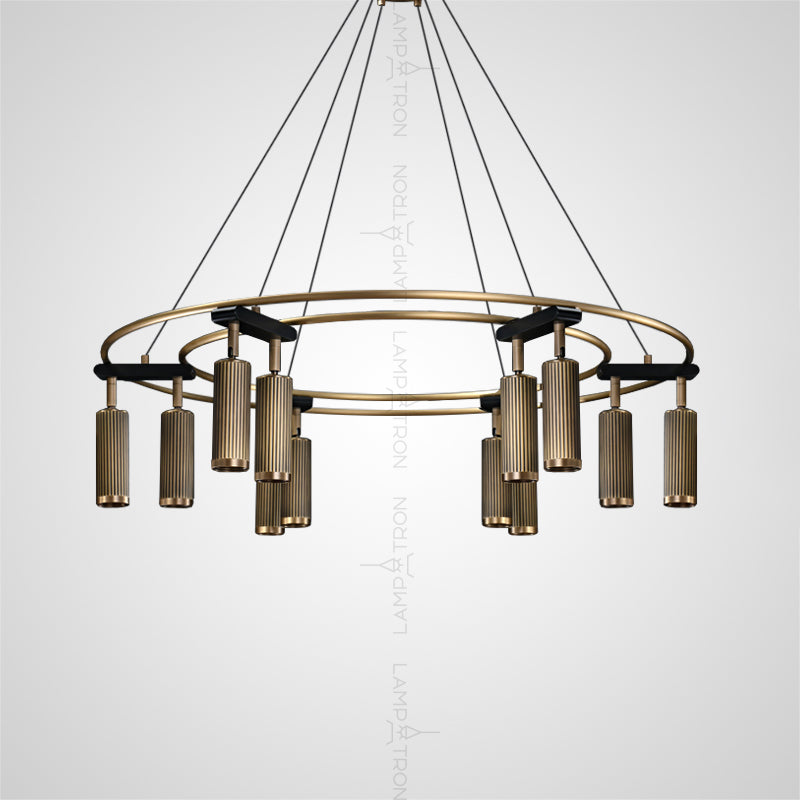 TRIGGER Ring Chandelier by Lampadom - side view