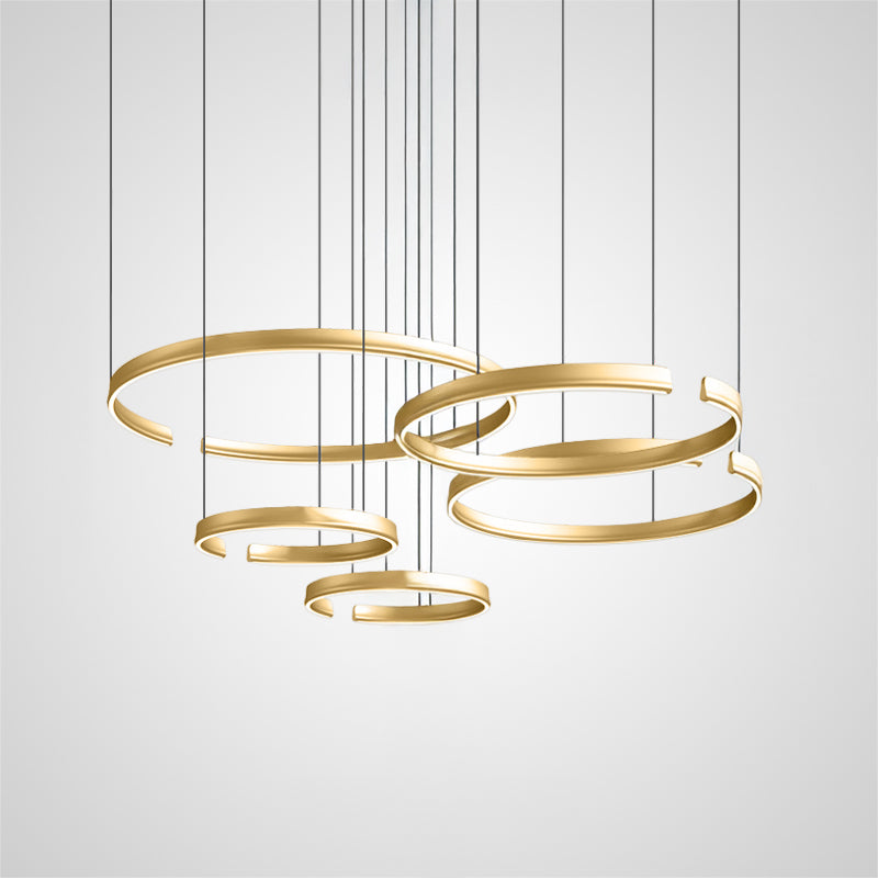 VEIKKO COMBO Ring Chandelier by Lampadom - angle view