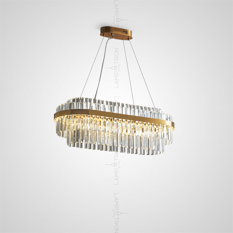 VOYAGE Linear Chandelier by Lampadom - angle view