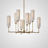 WILLIAM Chandelier Chandelier in Brass by Lampadom - scale reference
