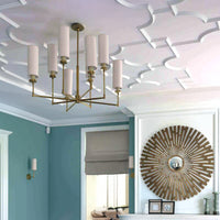 WILLIAM Chandelier Chandelier in Brass by Lampadom - scale reference