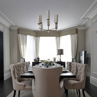 WILLIAM Chandelier Chandelier in Brass by Lampadom - scale reference