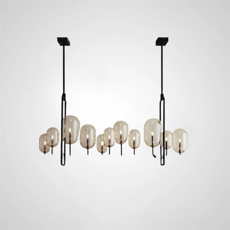 CANDLE 2 Linear Chandelier by Lampadom - view 19