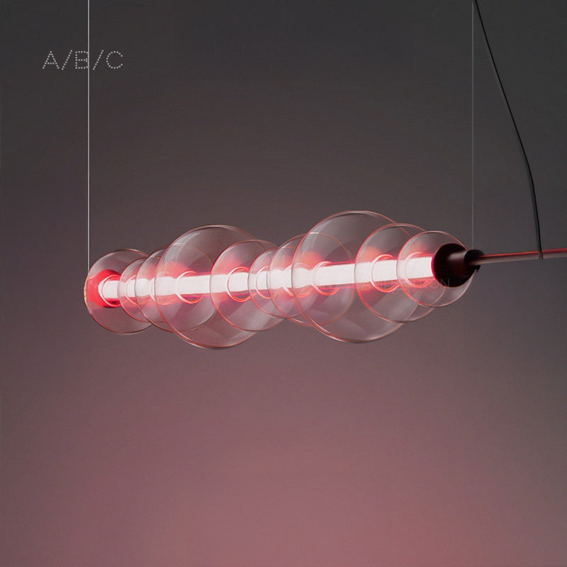 ZOOM Linear Chandelier by Lampadom - top view