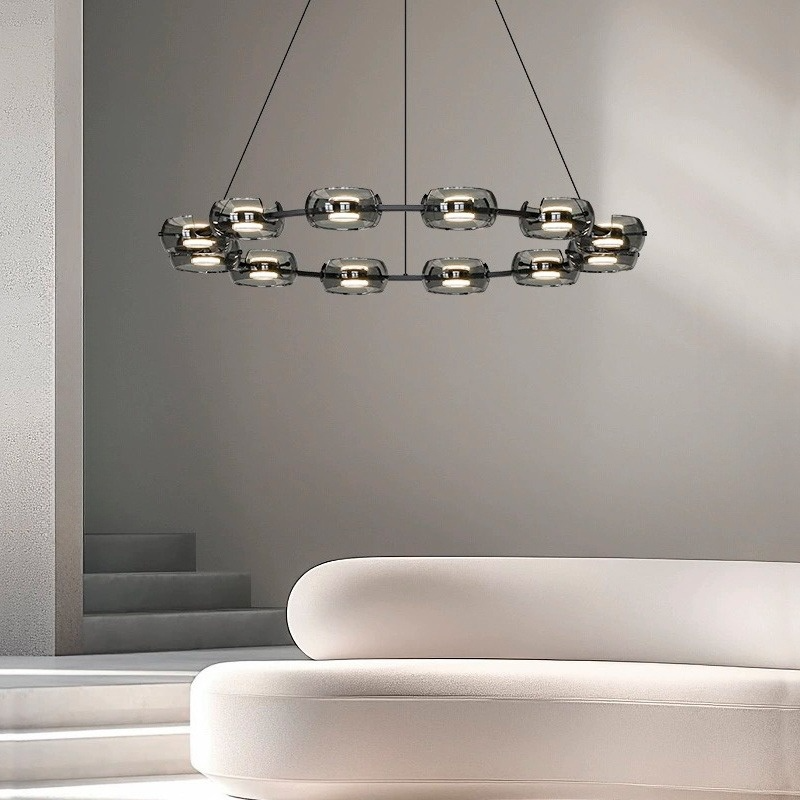 DEVON RING Chandelier by Lampadom - close-up