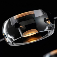 DEVON RING Chandelier by Lampadom - side view
