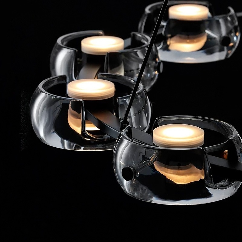 DEVON RING Chandelier by Lampadom - top view