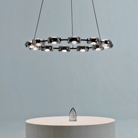 DEVON RING Chandelier by Lampadom - side view
