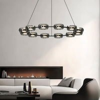 DEVON RING Chandelier by Lampadom - scale reference