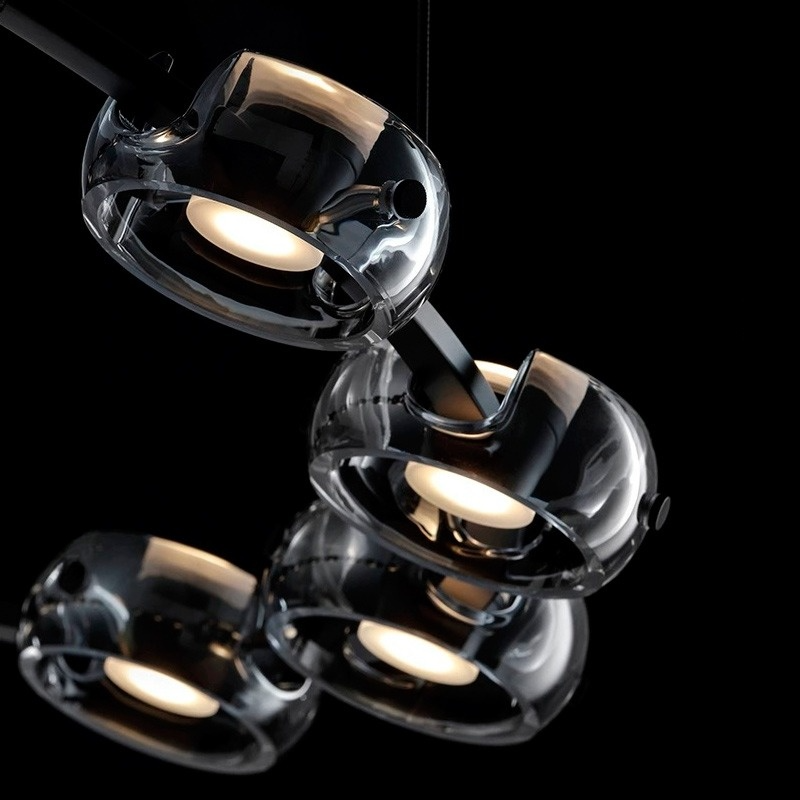 DEVON RING Chandelier by Lampadom - angle view