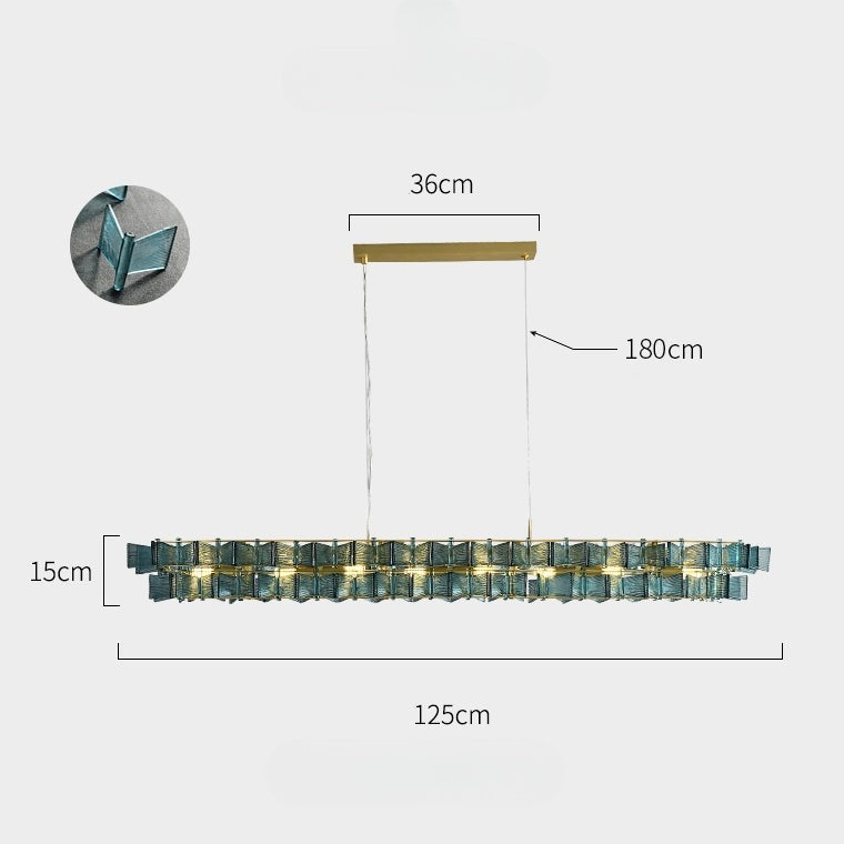 DEXTER Linear Chandelier by Lampadom - top view