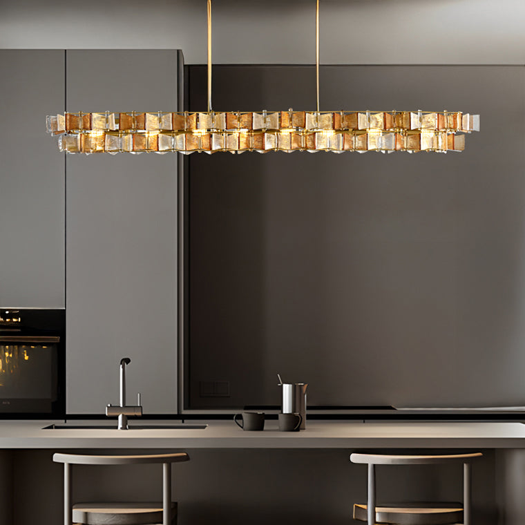 DEXTER Linear Chandelier by Lampadom - side view