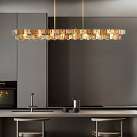 DEXTER Linear Chandelier by Lampadom - side view