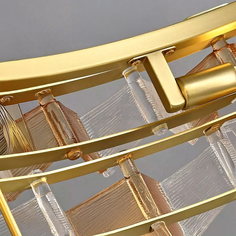 DEXTER Linear Chandelier by Lampadom - angle view