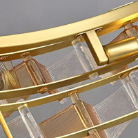 DEXTER Linear Chandelier by Lampadom - angle view