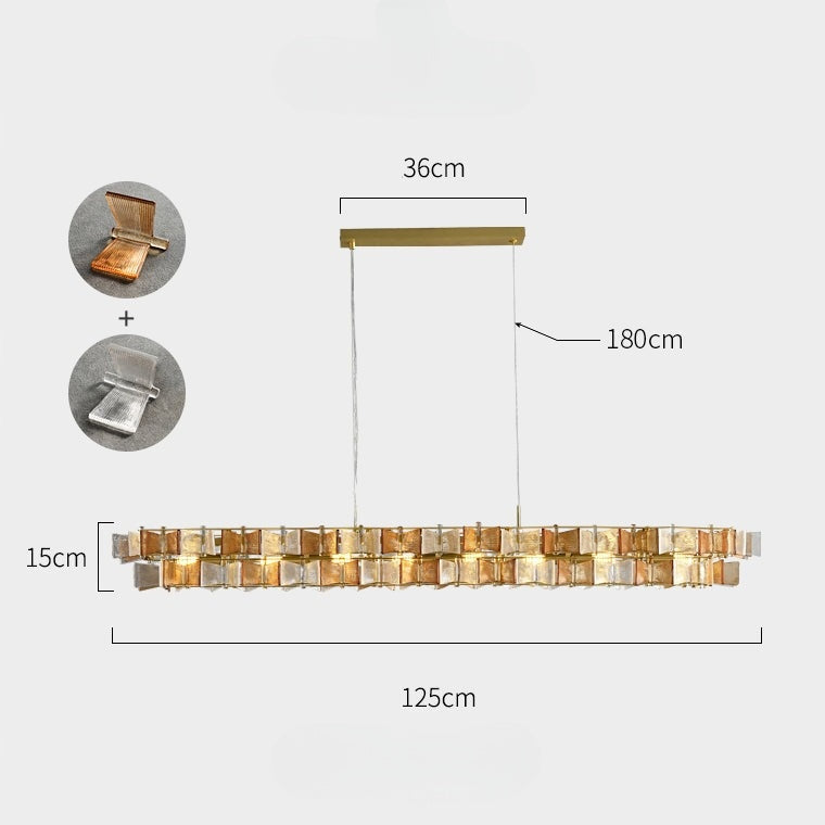 DEXTER Linear Chandelier by Lampadom - ambient shot