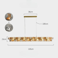 DEXTER Linear Chandelier by Lampadom - ambient shot