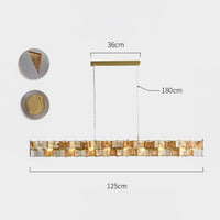 DEXTER Linear Chandelier by Lampadom - close-up