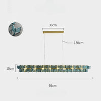 DEXTER Linear Chandelier by Lampadom - scale reference