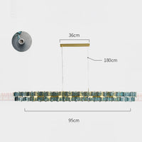 DEXTER Linear Chandelier by Lampadom - detail view
