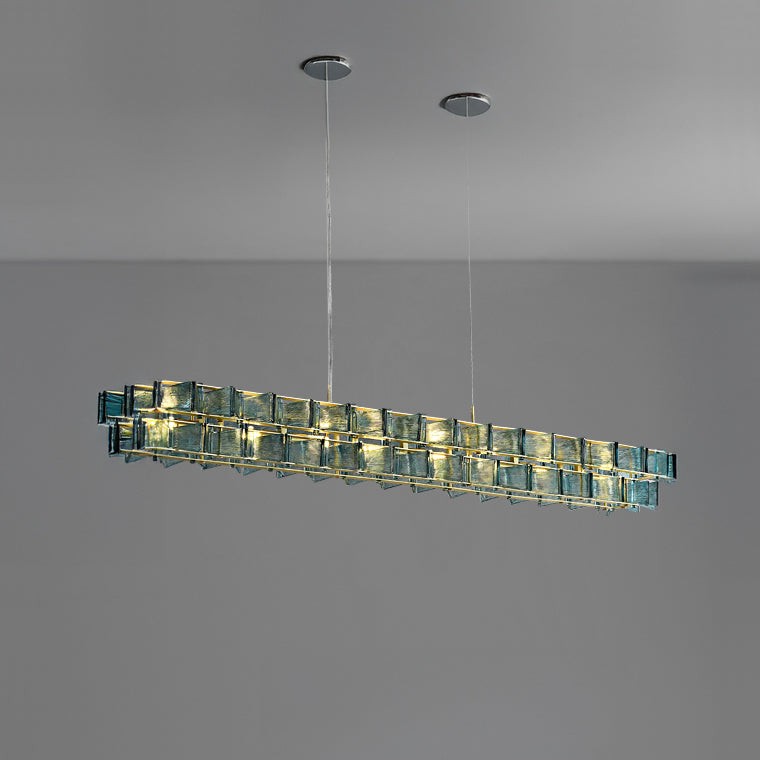 DEXTER Linear Chandelier by Lampadom - angle view