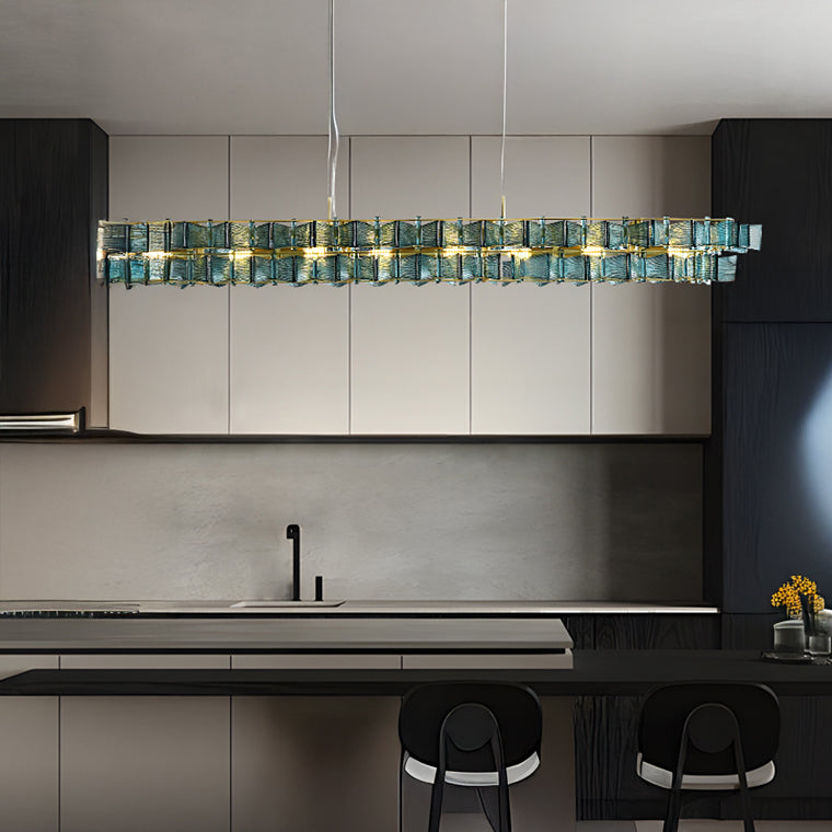 DEXTER Linear Chandelier by Lampadom - scale reference