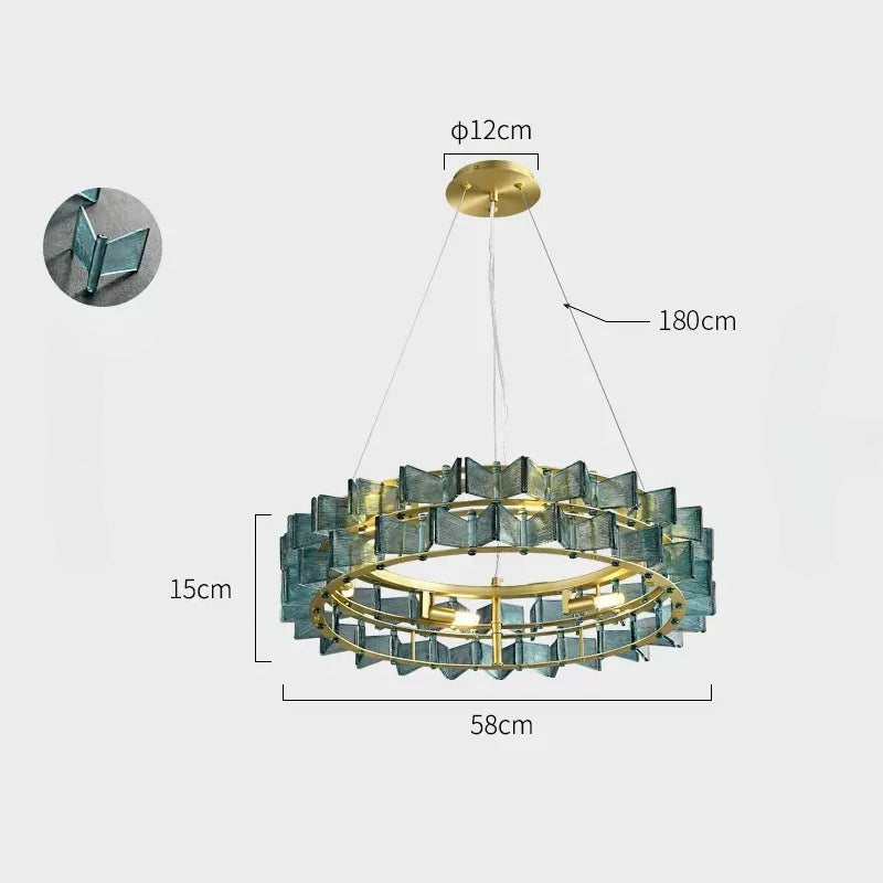 DEXTER Ring Chandelier by Lampadom - top view