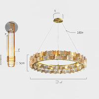 DEXTER Ring Chandelier by Lampadom - top view