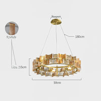 DEXTER Ring Chandelier by Lampadom - detail view