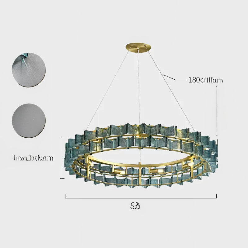 DEXTER Ring Chandelier by Lampadom - close-up