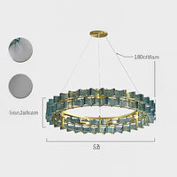 DEXTER Ring Chandelier by Lampadom - side view