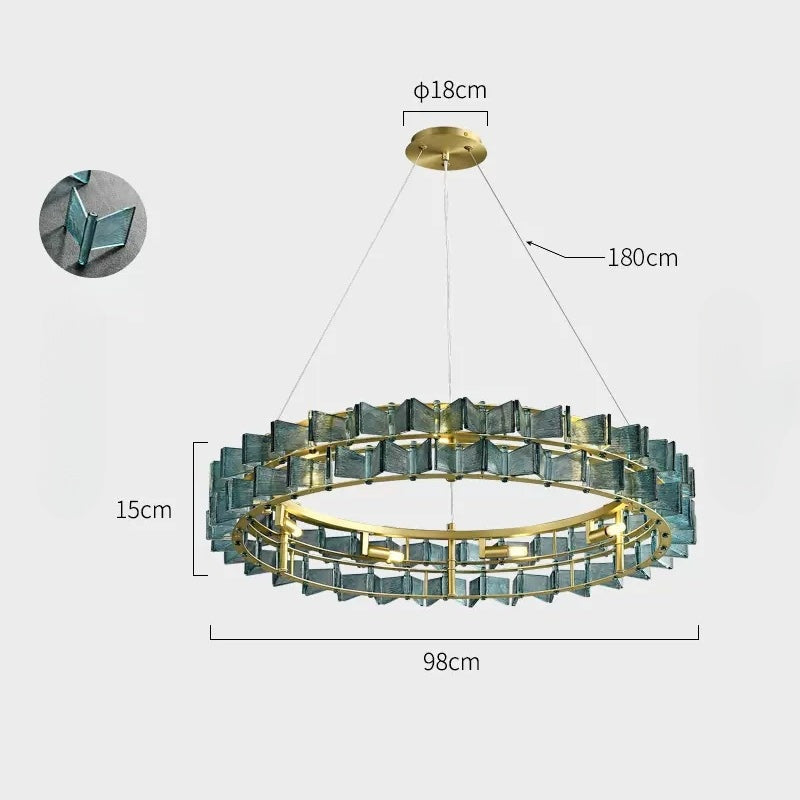 DEXTER Ring Chandelier by Lampadom - detail view