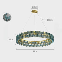 DEXTER Ring Chandelier by Lampadom - detail view
