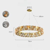 DEXTER Ring Chandelier by Lampadom - angle view