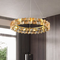 DEXTER Ring Chandelier by Lampadom - top view