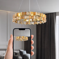 DEXTER Ring Chandelier by Lampadom - angle view