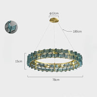 DEXTER Ring Chandelier by Lampadom - side view