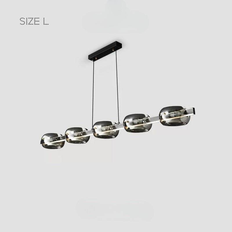 DILAN Linear Chandelier by Lampadom - side view