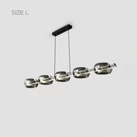 DILAN Linear Chandelier by Lampadom - scale reference