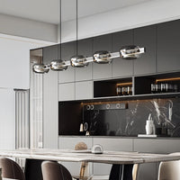 DILAN Linear Chandelier by Lampadom - angle view