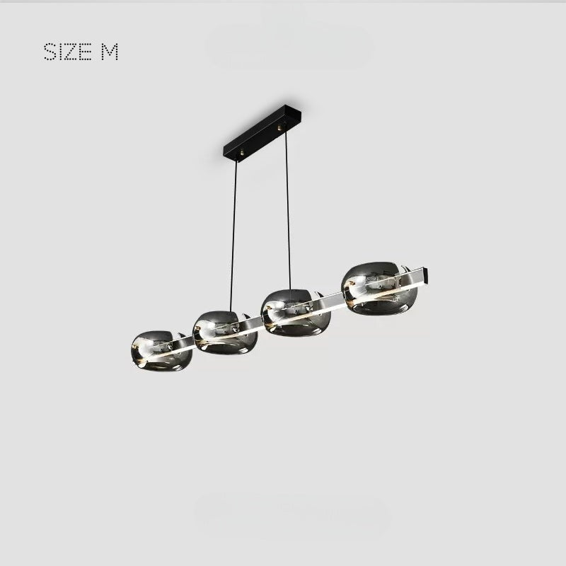 DILAN Linear Chandelier by Lampadom - angle view