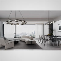 DILAN Linear Chandelier by Lampadom - ambient shot