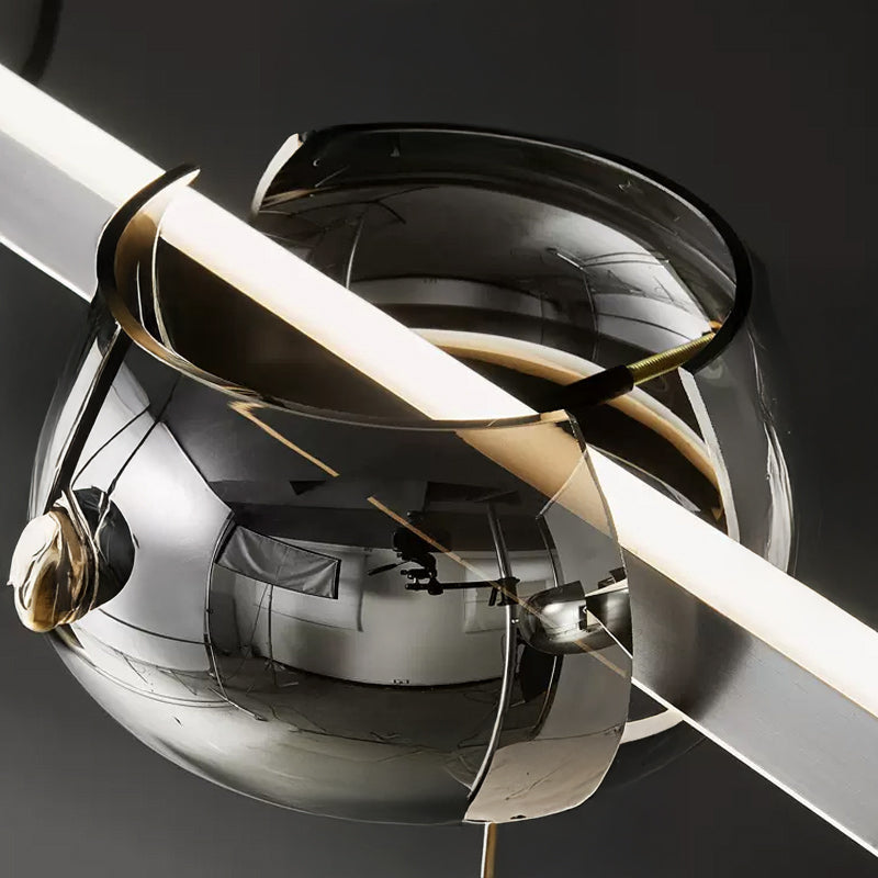 DILAN Linear Chandelier by Lampadom - scale reference