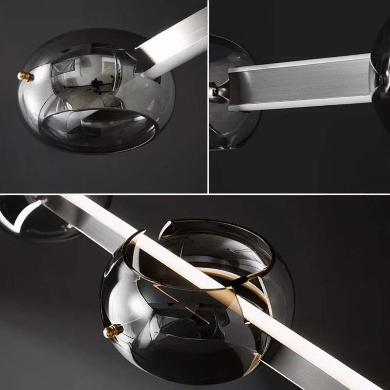 DILAN Linear Chandelier by Lampadom - detail view