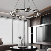 DILAN Ring Chandelier by Lampadom - side view