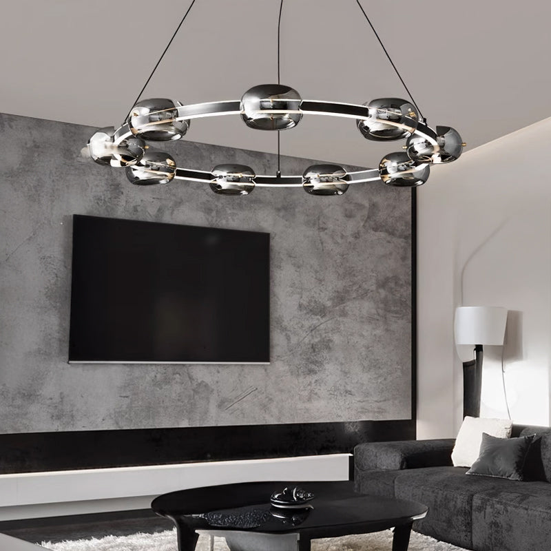 DILAN Ring Chandelier by Lampadom - close-up