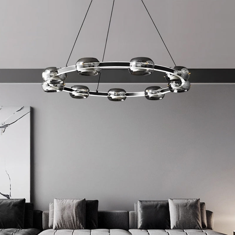 DILAN Ring Chandelier by Lampadom - close-up