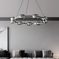 DILAN Ring Chandelier by Lampadom - close-up