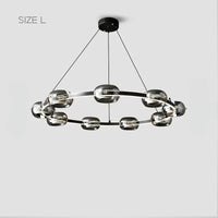 DILAN Ring Chandelier by Lampadom - side view